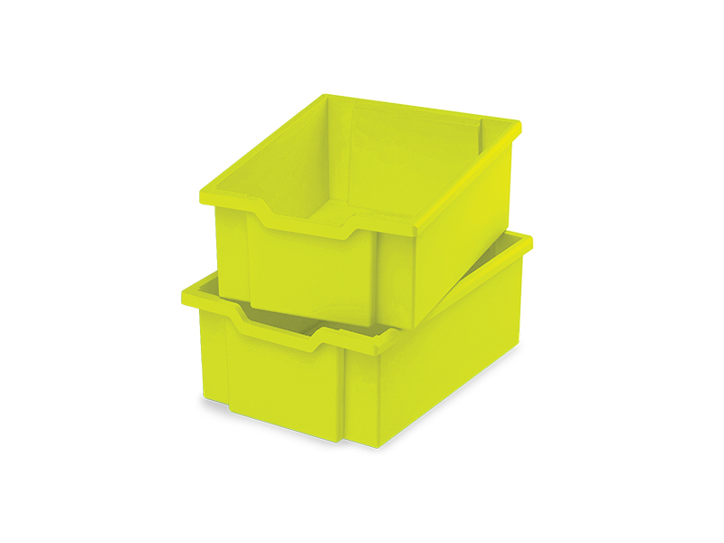 Plastové boxy velké - limetka - 2 ks