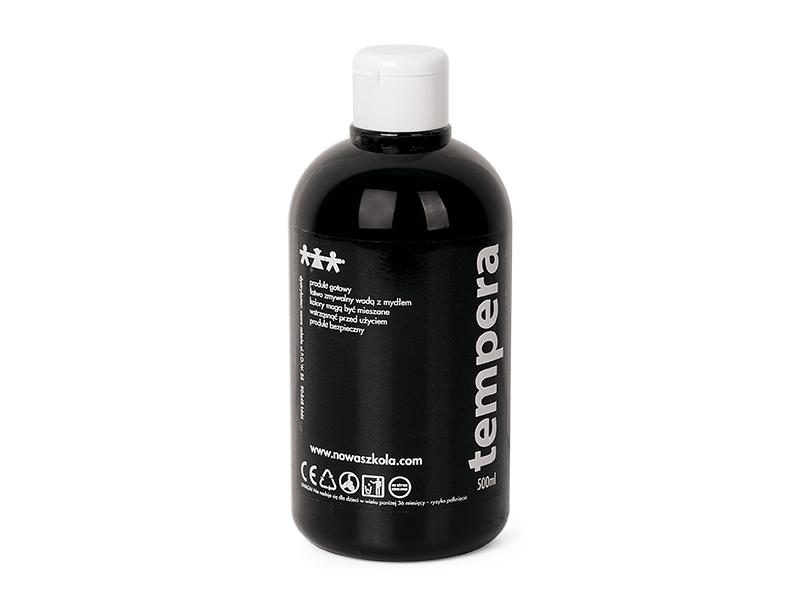 Temperová barva, 0,5l černá