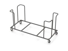 Folding table cart