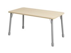 Höhenverstellbarer Tisch Rechteck - Birke