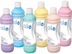 AIKO pastel tempera paints. Set of 6 x 0.5 liters