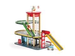 Two-story garage with elevator