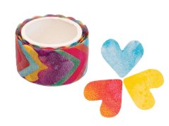 Samolepící srdíčka ve formě pásky 200 ks.