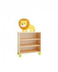 Shelf cabinet (lion, SAFARI), on legs