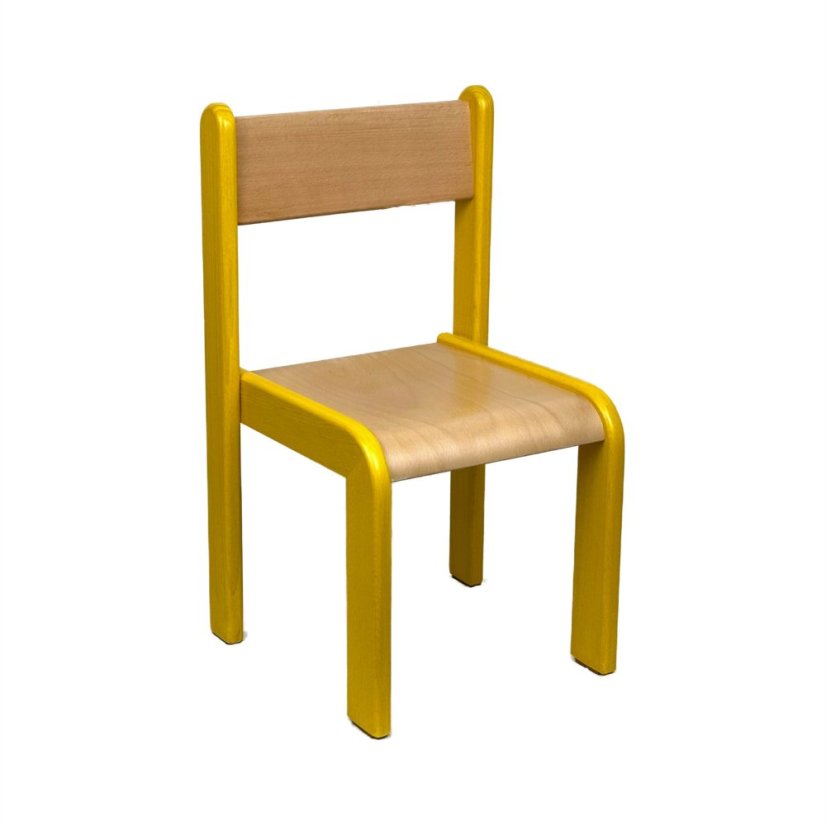 Farbenfroher Kinderstuhl NELA (mit farbigen Seiten) - Velikost: 42 cm