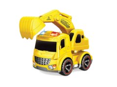 Excavator with sound and lights