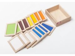 latten mit Texturen aus verschiedenen Materialien