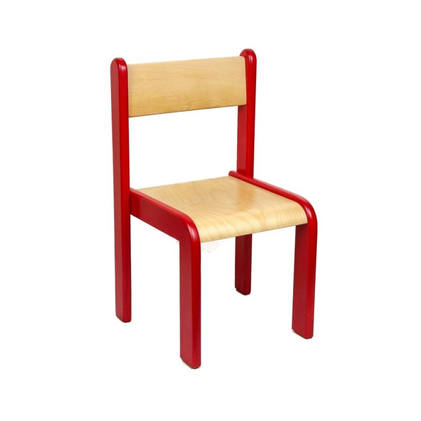 Farbenfroher Kinderstuhl NELA (mit farbigen Seiten) - Velikost: 42 cm