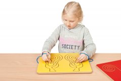 Holzgraphomotorisches Brett BIRNE