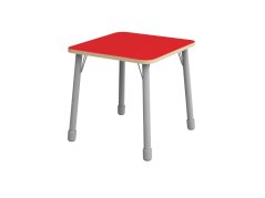 Höhenverstellbarer Tisch Quadrat - Rot