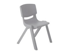 Children's plastic chair gray