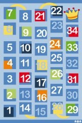 Children's carpet - numbers (2 x 3 m)