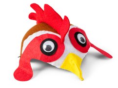 Children's carnival mask ROOSTER HAT