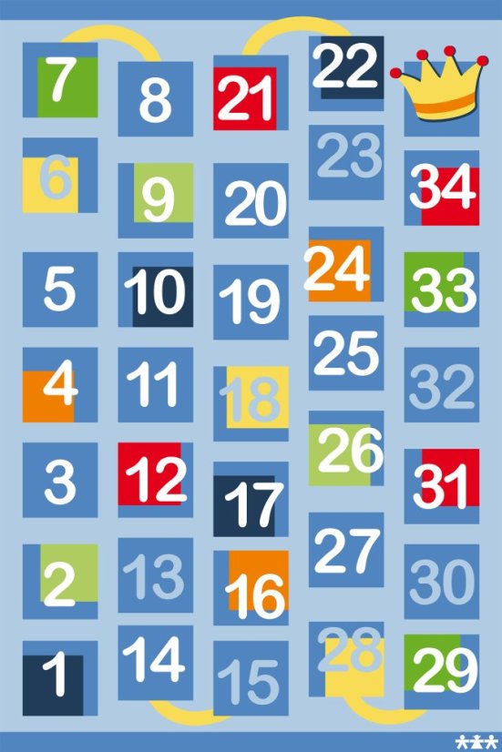 Children's carpet - numbers (2 x 3 m)