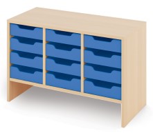 Kleiner Schrank mit kleinen Pappcontainern KLASIKO