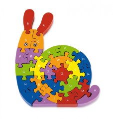 Dřevěné puzzle ŠNEK