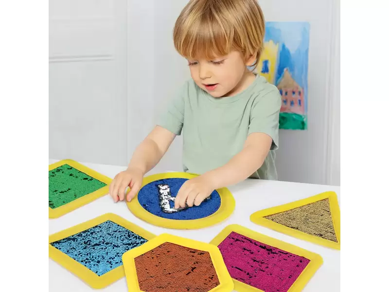 Creative sequin coaster set