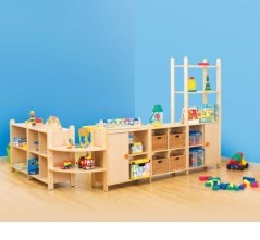 Schrank mit Regalen BLÜMCHEN