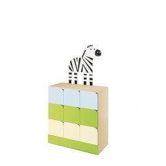 Skříň s dvířky (zebra, SAFARI)