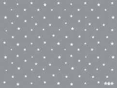 Children's carpet - black and white stars (3 x 4 m)