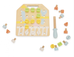 Board with screws