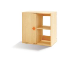 Schrank mit Regal und Türen BLÜMCHEN
