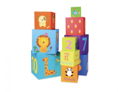 Tower with animals and numbers