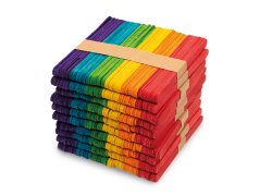 Barevné dřevěné špachtle (500 ks.)