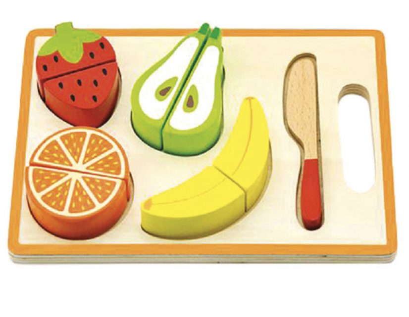 Wooden cutting fruit