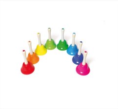 Bunte Glocken mit Griff