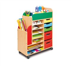 Wagen für Kunsterziehung und Materialien