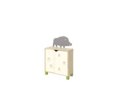 Shelving cabinet with sliding doors (boar, FOREST)