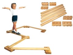 Collapsible gymnastics beam (basic)