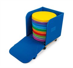 Wagen für Schaumstoffelemente und Spielzeuge