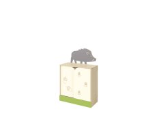 Shelving cabinet with sliding doors (boar, FOREST)