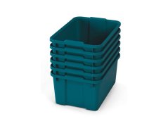 Velké plastové boxy - OPTIMA - Modrozelené (6 ks.)