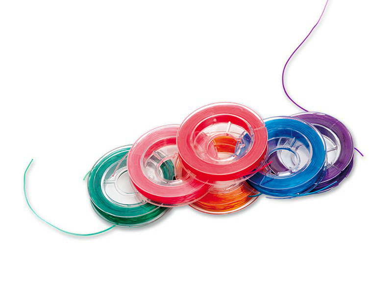 Bunte Auffädel-Schnur (6 Stk.)