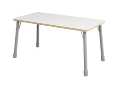 Höhenverstellbarer Tisch Rechteck - Weiß