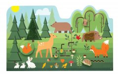 Sensory wall board FOREST (130 cm)