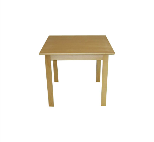 Kinder-Tisch BUCHE Quadrat - natur - Rozměr: 60x60 cm