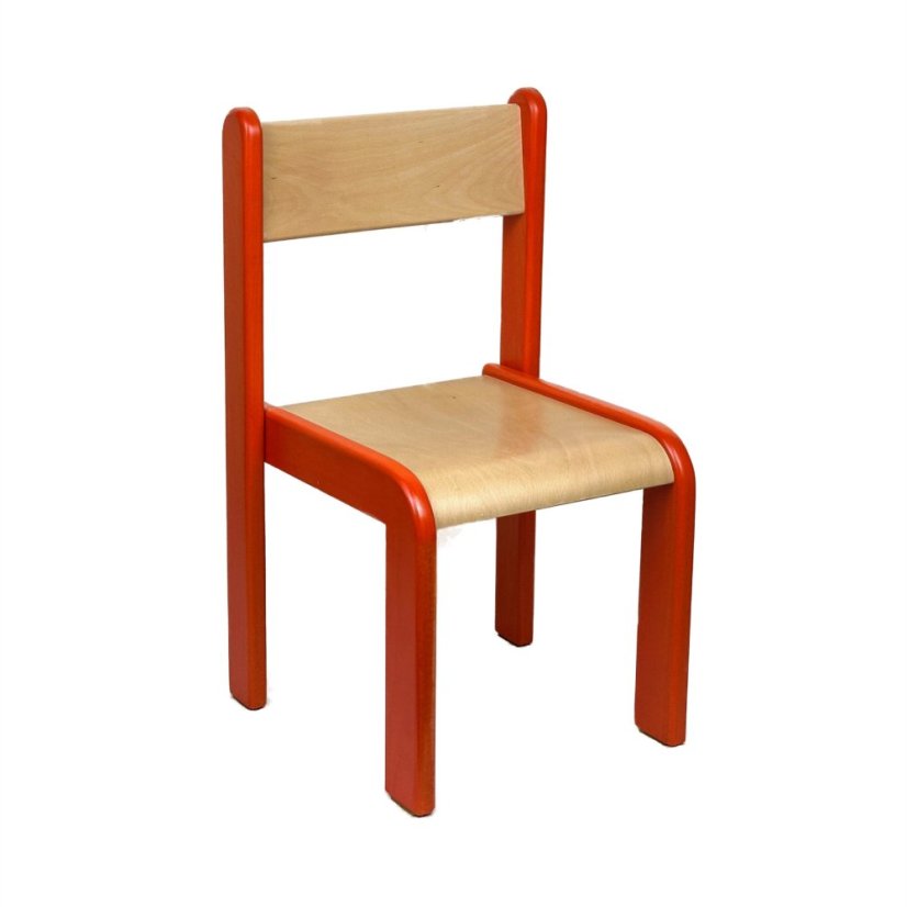 Farbenfroher Kinderstuhl NELA (mit farbigen Seiten) - Velikost: 42 cm