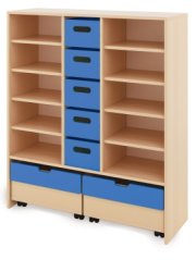 Skříň XL + velké kartonové kontejnery a truhly - CLASSICAL