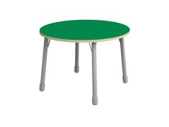 Höhenverstellbarer Tisch Rund - Grün