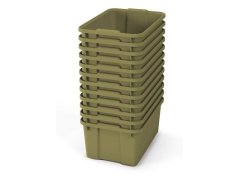 Velké plastové boxy - OPTIMA - Světle zelené (12 ks.)