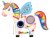 Wandmontierte Manipulationsplatte EINHORN (84 x 67 x 10 cm)