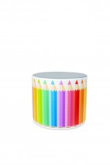 Foam bench - circle (coloring pencils)