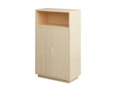 Medium cabinet with doors, birch (EXCLUSIVE)