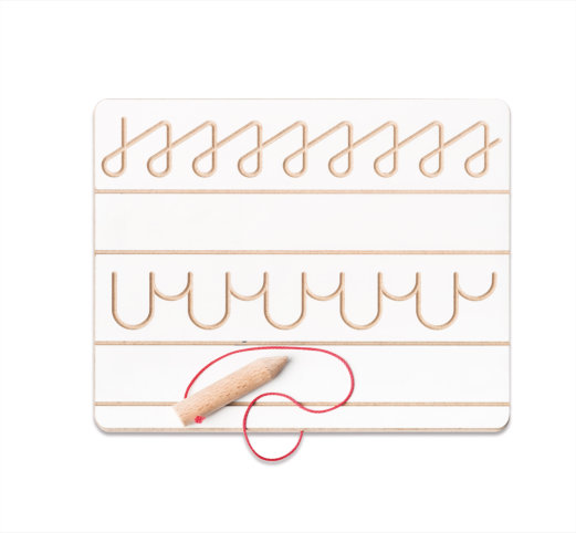 Holzgraphomotorisches Brett SCHRIFT