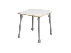 Höhenverstellbarer Tisch Quadrat - Weiß