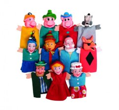 Hand puppet set FAIRY TALES (11 pcs)